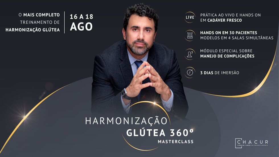 Dr Roberto Chacur ministra 3ª edição da Masterclass de Harmonização Glútea 360° no Rio de Janeiro