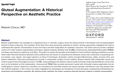 Dr Roberto Chacur publica artigo sobre as diferentes técnicas de harmonização glútea